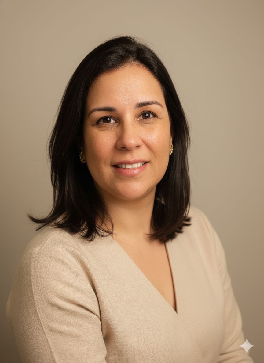 Mariana Melo, fonoaudióloga, retrato profissional.